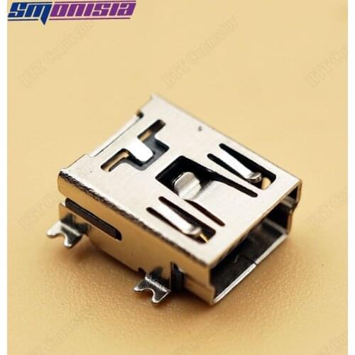 Smonisia 20pcs 5p Mini USB Female Connector T Port SMD 4Foot FOR Digital Product