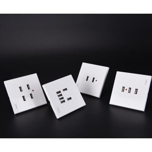 3.1A 2/3/4/6 USB Wall Charger Socket Power Receptacle Outlet Plate Panel Station New
