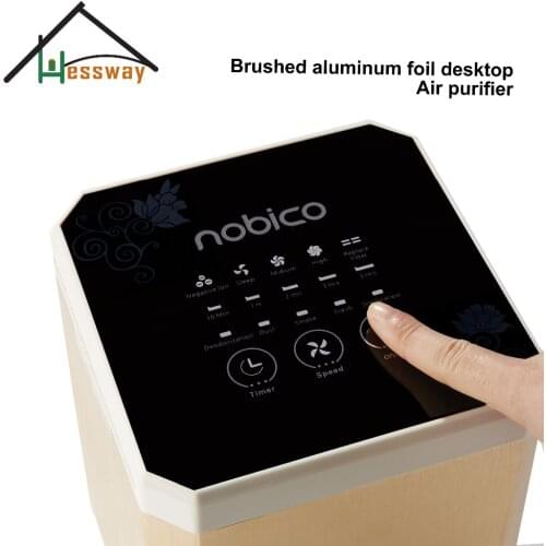 3 in 1 Air Purifier Ionizer Air Filter Hepa Room Air Cleaner with Aluminum Alloy Material
