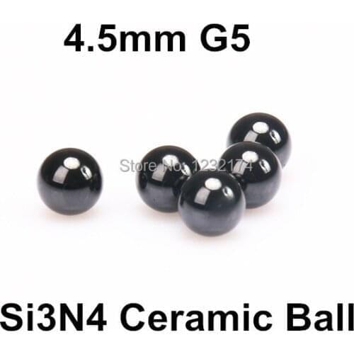 4.5mm Silicon Nitride Ceramic Ball Si3N4 G5 100PCS/Lot used in Bearing,Pump,Valve ball, linear slider, etc. 4.5mm Ceramic Ball
