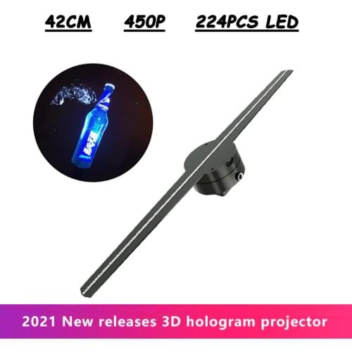 42 Naked Eye 3D Hologram Fan Party Decoration LED Holographic Display Advertising Logo Imaging Lamp Light 3d Hologram projector