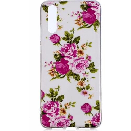 50pcs/lot Cartoon IMD pattern Soft Noctilucent TPU Cover Case for huawei P20/P20 lite/P20 Pro
