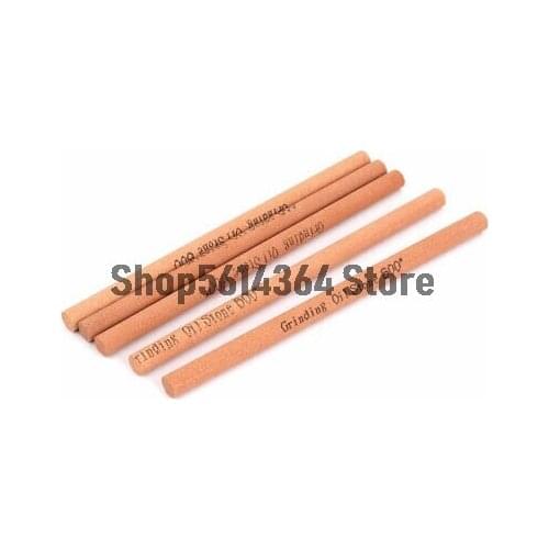 600 Grit Abrasives Round Rod Sharpening Grinding Oil Stone Whetstone 5pcs 150 x 8mm
