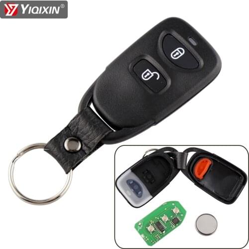 YIQIXIN 3 Buttons Fob Keyless Entry For Hyundai Tucsom Kia Carens Fob Car Remote Control Car Key Cover 433Mhz No Logo