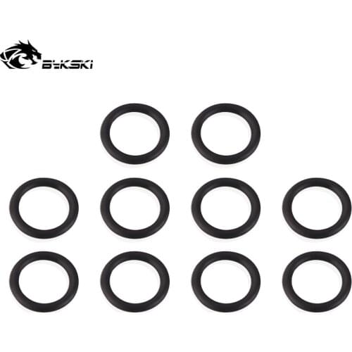 BYKSKI 10pcs/set Sealing Ring G'1/4 Fitting Rubber Band Ring Accessories Ring