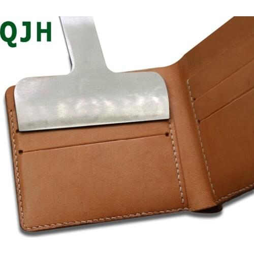 Wallet card holder stripe hand punch Leather craft tool 57mm 87mm Cutting business card holder