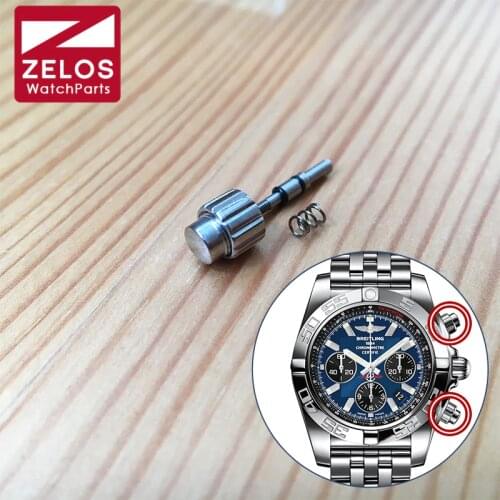 Watch pusher button for Breitling Chronomat Evolution 44mm Chronograph watch AB0111/ AB0110
