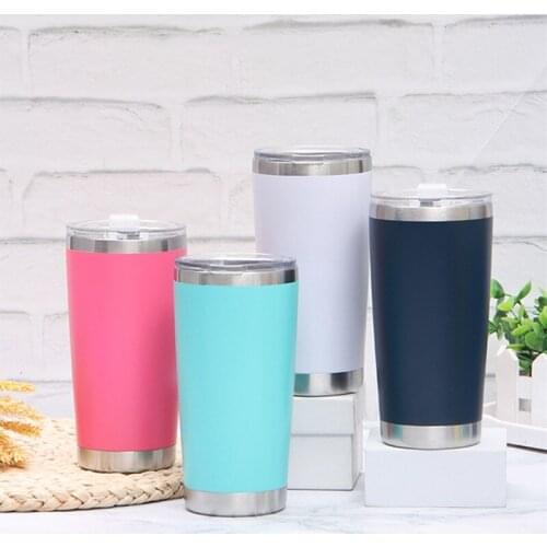 20 oz stainless steel car mug, vacuum cold preservation beer mug, outdoor travel portable vacuum flask, car vacuum flask