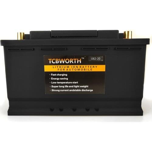 LifePO4 12V 082-20 CCA 1600A lithium iron phosphate battery for ignition car engine starter battery with balanced bms starter