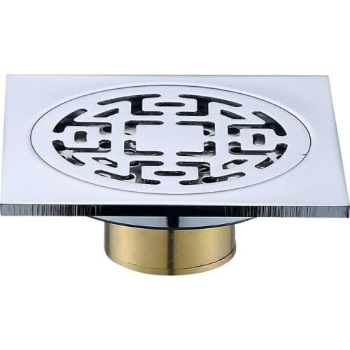 Metal Floor Drains odor-proof siphon sink drain hair trapper steel trap for shower Kitchen Balcony washing machine Hardware