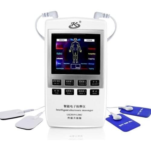 Multifunctional Electrical Muscle Stimulator 10 Modes Tens Acupuncture Body Massage Digital Therapy Machine Body Relax Massager