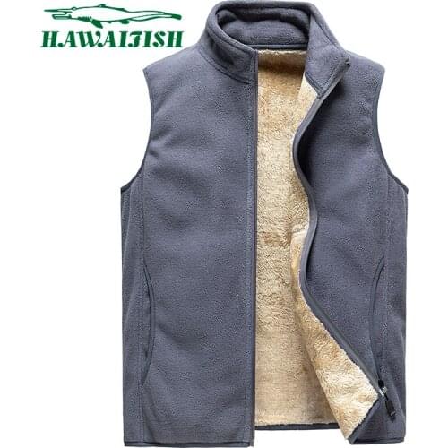 Mens Vest 2021 Plus Size Vest New Fleece Vest Mens Fleece Sleeveless Vest Outdoor Sports Waistcoat Casual Coats Male