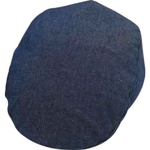 Men Blue Cowboy Beret Cap Adjustable Hats Men Cowboy Hat Golf Driving Summer Flat Cabbie Newsboy Caps