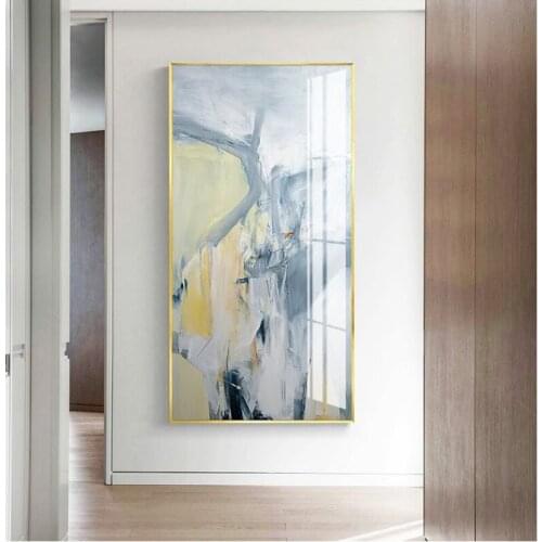 Wall Painting Abstract Art Blue Geometry Poster and Prints Canvas Painting Creative Line Pictures for Living Room Home Decor