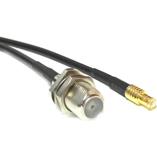New F Female Jack Switch MCX Male Straight Jumper Cable Adapter RG174 20CM 8" for WIFI Wireless Card Wholesale