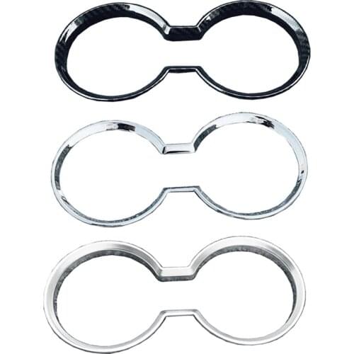 For Nissan Rogue X-Trail T33 2021 2022 ABS Carbon Fibre Front Center Console Cup Drink Holder Cover Trim Car Styling Accessories