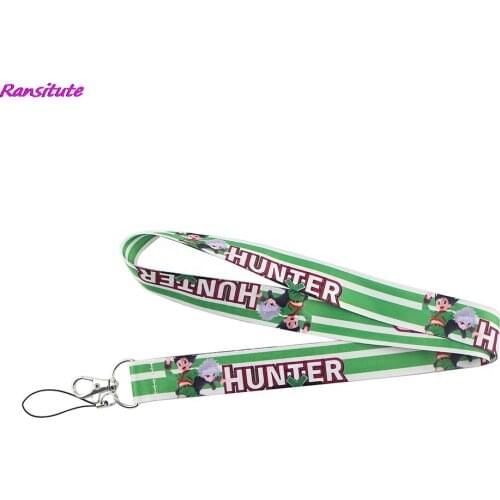 Ransitute R1356 Anime Hunter Boy Lanyards ID Badge Holder ID Card Pass Mobile Phone Straps Badge Key Holder Keychain