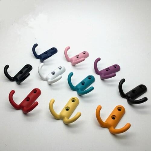 Modern fashion color zinc alloy hook cartoon childrens ro0m single hook coat hat wall hook clothes bag key decoration hook