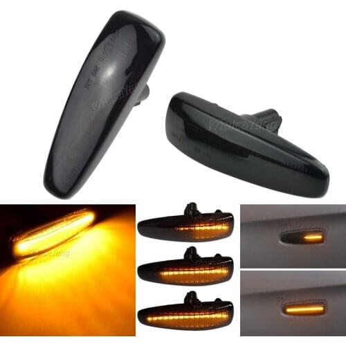 LED Dynamic Turn Signal Side Marker Light Indicator For Mitsubishi Lancer Evolution Evo X Outlander Sport RVR ASX Mirage 2014