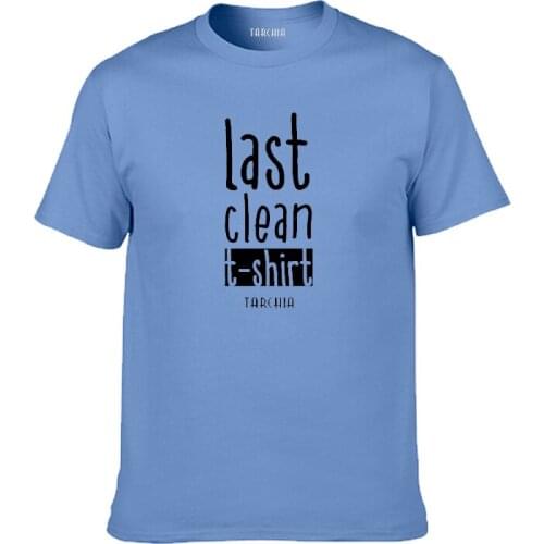 TARCHIA 2021 New Brand Last Clean T-Shirt Cotton Tops Tees Men Short Sleeve Boy Casual Homme Tshirt T Shirt Plus Fashion