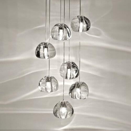 Vintage crystal creative pendant lights handmade wicker lampes suspendues lamparas de techo nordic decoration home