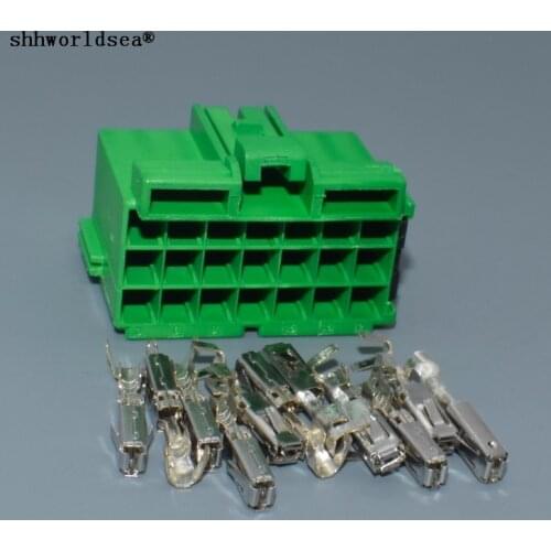 Worldgolden 21pin Car socket for power amplifier connector harness plug 1-967625-3