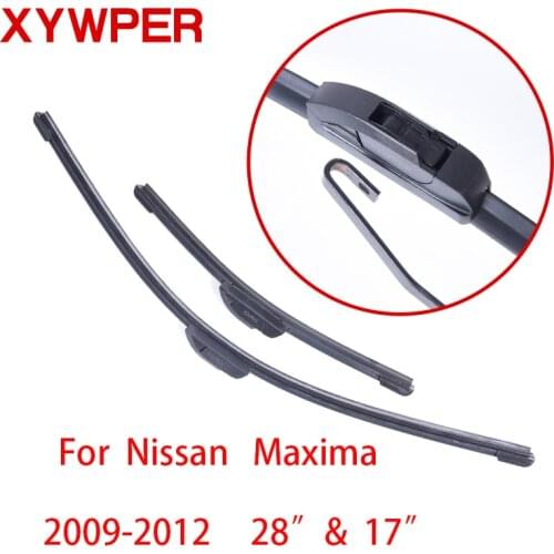 XYWPER Wiper Blades for Nissan Maxima 2009 2010 2011 2012 28"&17"Car AccessoriesSoft Rubber Car Windshield Wiper blades
