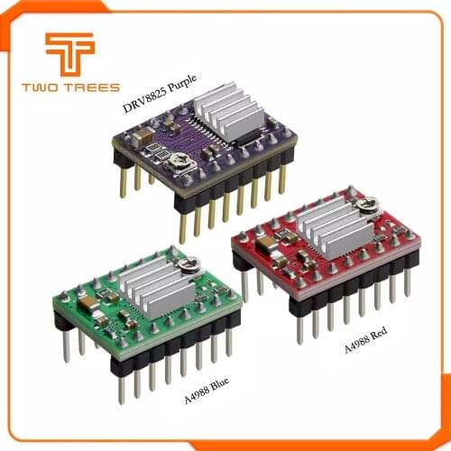 3D Printer Parts Stepper Motor Driver of A4988 DRV8825 With HeatSink Carrier Reprap RAMPS 1.4 1.5 1.6 MKS GEN V1.4 board