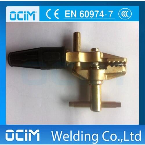British Type Welding Earth Clamp With Bronze Upper and Lower Jaw