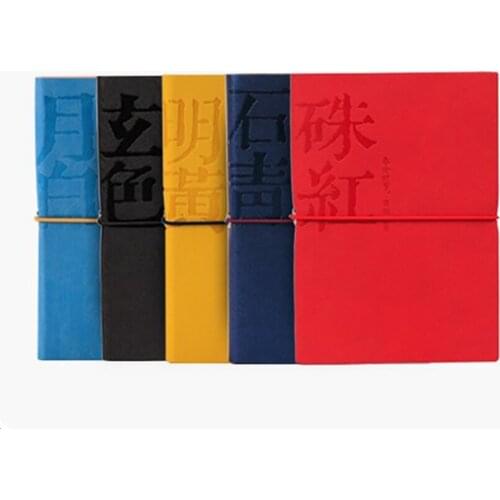 1PC PU Hardcover Forbidden City Notebook Portable Antique Style Notepad Notebook Writing Drawing Notebooks for Office Student