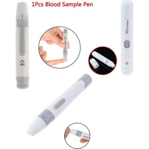 1pcs Blood Sampling Pen Lancet Pen Adjustable Blood Glucose Lancing Device For Diabetes Mellitus Old Man Health Care