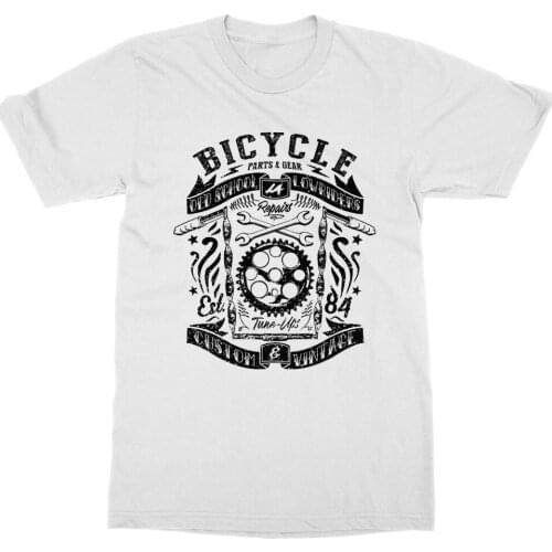 2019 Short Sleeve O-Neck Old School Lowriders T-Shirt Biker Pedal Ride Cycle Gear Wheel Saddle Bicycle T shirt