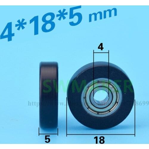 4*18*5, F flat type flat package, plastic package plastic embedded bearing, pulley door and window, 3D printer, engraving machin
