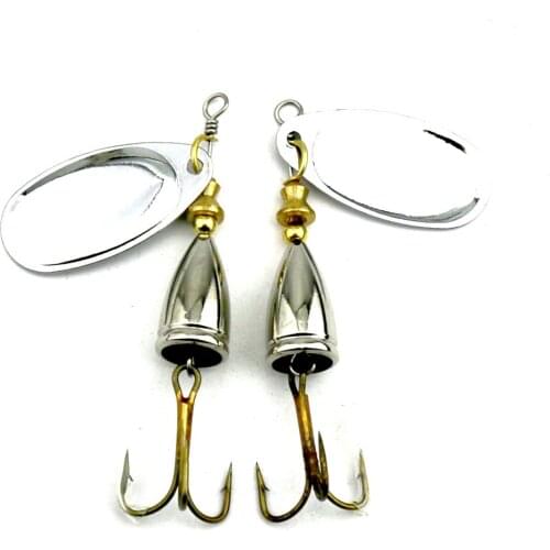 5pcs Spoon Fishing Lure 6.5cm 8.5g Metal Artificial Fishing Bait Spinnerbait Metal Blades Fishing Tackle Hard Fishing Spoon Lure