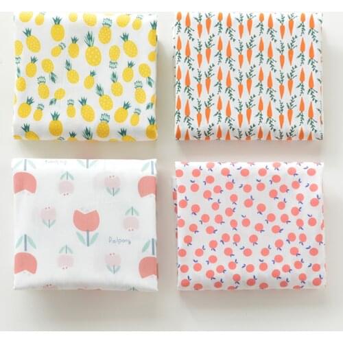 50*140cm Printed Fruit Twill Cotton Fabric,Patchwork Cloth,DIY Sewing Fat Quarters Material For Baby&Child D30