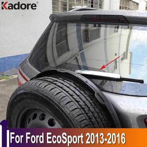 ABS Chrome Rear Window Wipers Cover Trims Car Tail Wiper Strip Exterior Accessories For Ford EcoSport 2013 2014 2015 2016