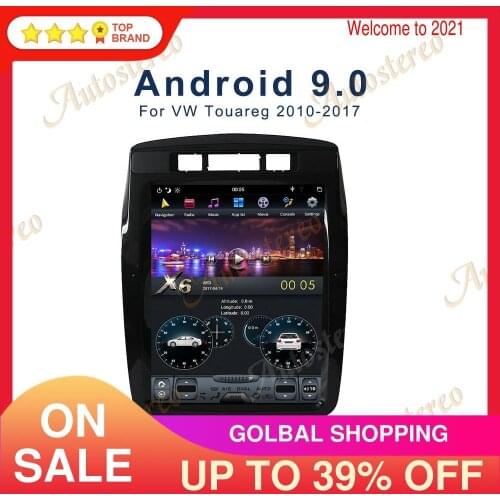 Android 9.0 PX6 Vertical Tesla Screen Car GPS Navigation For VW Volkswagen Touareg 2010+ Auto Radio Head Unit Multimedia Player