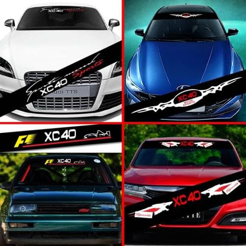 For Volvo XC40 Car Sticker Styling Decoration Decals Car Front Windshield Prevent Sunlight Reflection Accessories