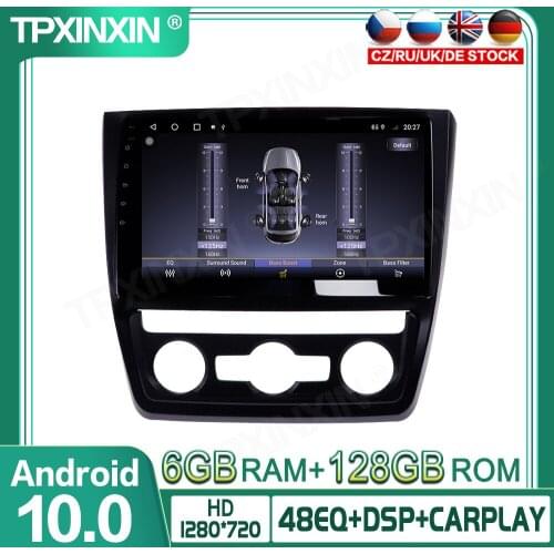 For Skoda Yeti 5L 2009-2014 128G Android 10 Car Multimedia Player GPS Navigation Headunit Auto Radio Audio Stereo Tape Recorder