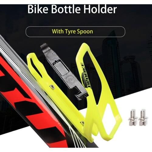 BLOOKE Bicycle Water Bottle Holder MTB Portable Road BMX Bike Mount Cage Lightweight Parts Cycling Accessories With Tyre Spoon