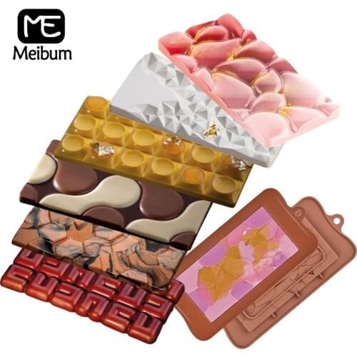 Meibum Chocolate Mold Non-Stick Silicone Mould Whole Block Jelly Candy Chunks Baking Tools Pastry Decoration Kitchen Accessories