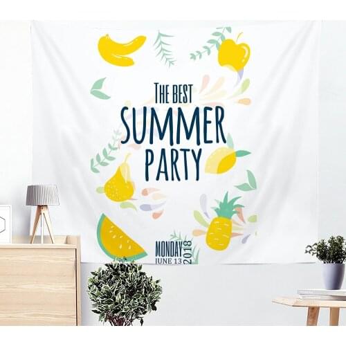 Flamingo Pattern Personality Printed Tapestry Wall Hanging Tapestry Simple Boho Style Tapestrys Cartoon Pineapplecan Customized
