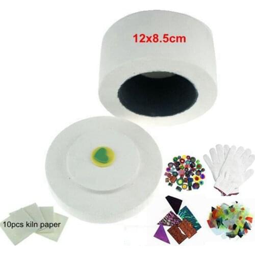 Cheap Microwave Kiln 6pcs set Mini Glass Kiln Kit Fuseworks Begginer Kiln Kit Glass Fusing In Microwave Kiln
