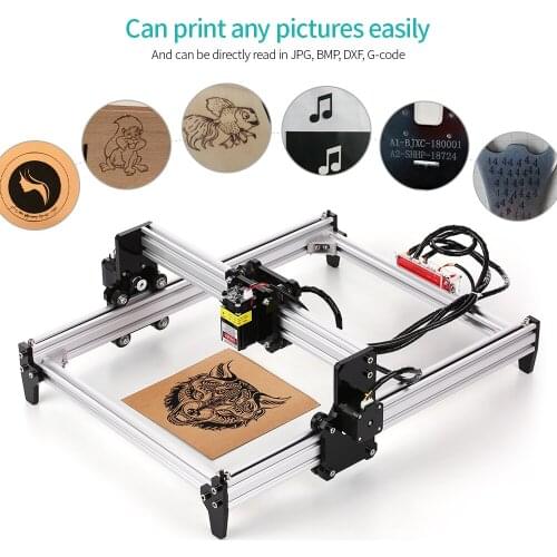 5500mw Laser Engraving Machine CNC Engraver Carver Laser Printer with Protective Glasses for Carving Cutting and Engraving EU