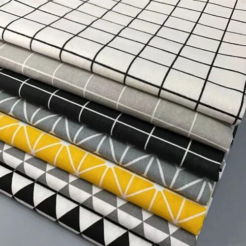 NEW LINEN Cotton Fabric For Clothing Quilting Twill Fabrics Cloth DIY Sofa BAG Curtain Tablecloth Cushion CRAFT SEWING Materials