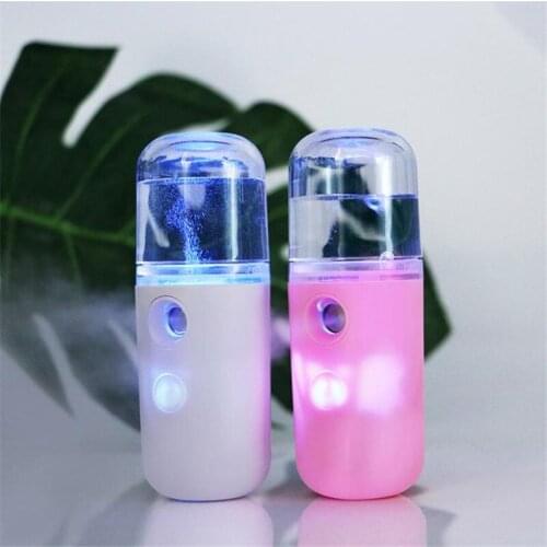 USB Mini Nano Face Steamer Nebulizer Face Moisturizer Humidifier Hydrating Skin Care Women Facial Sprayer Skin Care Disinfect 20