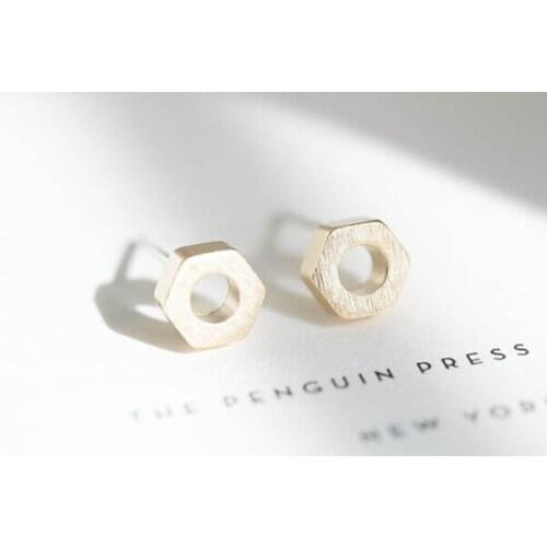 Fashion classic bolt stud earrings gold stud earrings Tools stud earrings wholesale