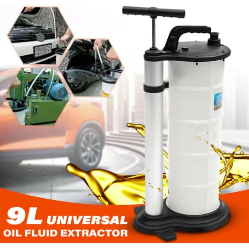 9L Oil Fluid Extractor Pump Manual Vacuum Fuel Suction Car Boat Transfer Tank Extractor Changer Remover