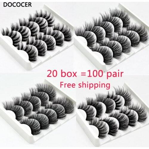 NEW 13 Styles 100pair Mink Hair False Eyelashes Natural/Thick Long Eye Lashes Wispy Makeup Beauty Extension Tools Wimpers