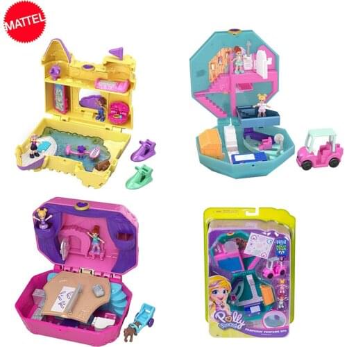 Original Polly Pocket World Mini Treasure Box Girl New Toy FRY35 Tiny Twirlin' Music Box Kids Toys for Girls Dolls for Girls